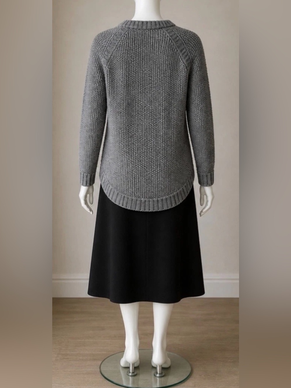 lululemon athletica Gray Crewneck Chunky Knit Sport Sweater - Picture 3 of 3